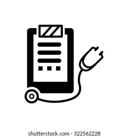 medical test  stethoscope icon