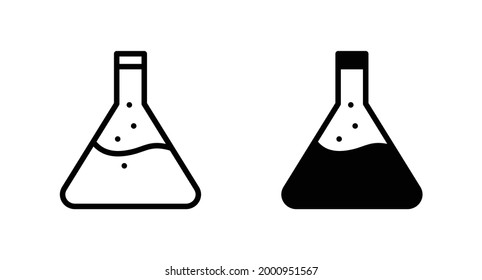 medical test tube icon vector for web, computer and mobile app