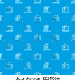 Medical test tubes pattern vector seamless blue repeat for any use - Powered by Shutterstock - Get 15% off with code: PIKWIZARD15
