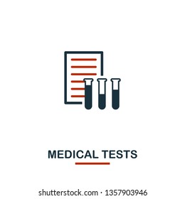 Medical Tests icon. Creative design from healthcare icons collection. Two color Medical Tests icon for web design, apps, software, print usage.