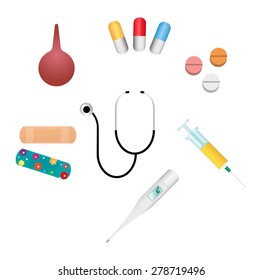 Medical theme icon set