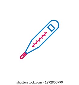 Medical, thermometer colored icon. Element of medicine illustration. Signs and symbols icon can be used for web, logo, mobile app, UI, UX