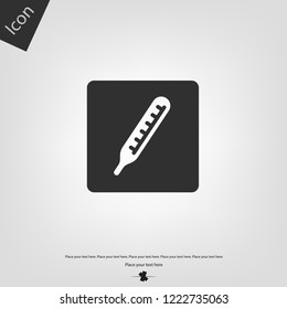 Medical thermometer icon