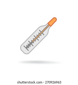 Medical thermometer icon