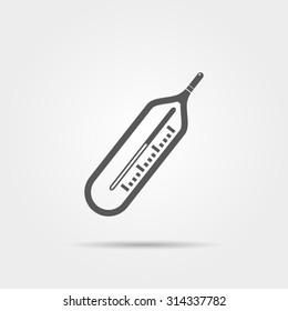 Medical thermometer icon