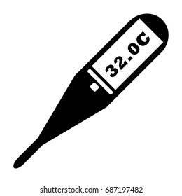 Medical thermometer icon