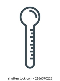 medical thermometer icon icon flat