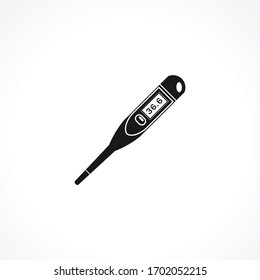 medical thermometer icon. isolated vector element