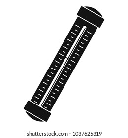 Medical thermometer icon. Simple illustration of medical thermometer vector icon for web