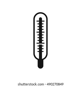 Medical thermometer icon in simple style on a white background vector illustration