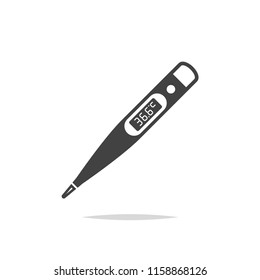 Medical thermometer icon vector