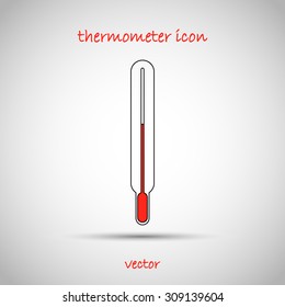 Medical thermometer icon. Vector