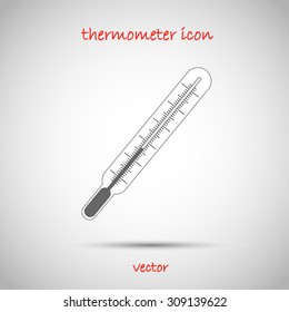 Medical thermometer icon. Vector