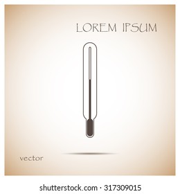 Medical thermometer icon. Vector