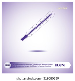 Medical thermometer icon. Vector