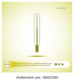 Medical thermometer icon. Vector