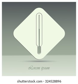 Medical thermometer icon. Vector