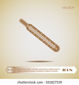 Medical thermometer icon. Vector