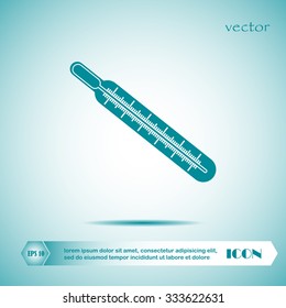 Medical thermometer icon. Vector