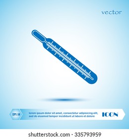 Medical thermometer icon. Vector