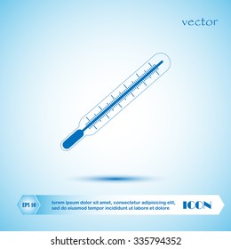 Medical thermometer icon. Vector