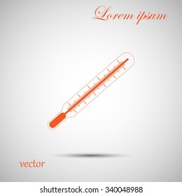 Medical thermometer icon. Vector
