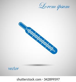 Medical thermometer icon. Vector