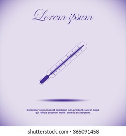 Medical thermometer icon. Vector
