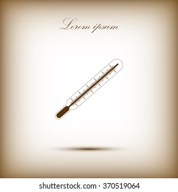 Medical thermometer icon. Vector