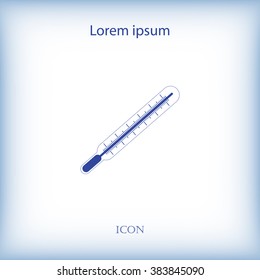 Medical thermometer icon. Vector