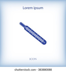 Medical thermometer icon. Vector