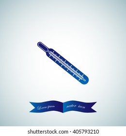 Medical thermometer icon. Vector