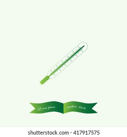 Medical thermometer icon. Vector