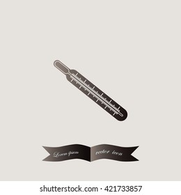 Medical thermometer icon. Vector