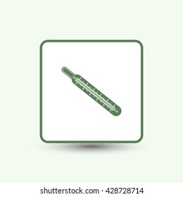 Medical thermometer icon. Vector