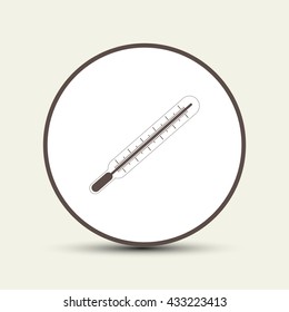 Medical thermometer icon. Vector