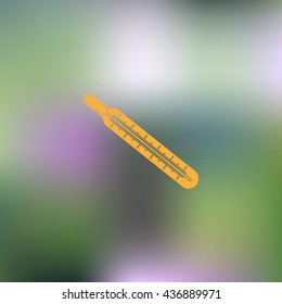 Medical thermometer icon. Vector