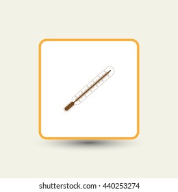 Medical thermometer icon. Vector