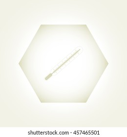 Medical thermometer icon. Vector