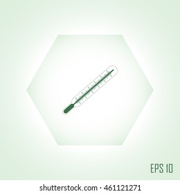 Medical thermometer icon. Vector