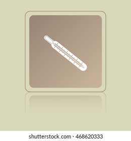 Medical thermometer icon. Vector