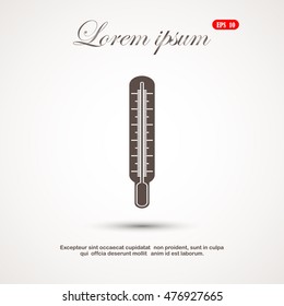 Medical thermometer icon. Vector