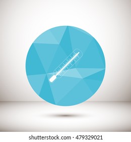 Medical thermometer icon. Vector