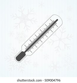 Medical thermometer icon. Vector