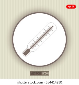 Medical thermometer icon. Vector