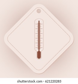 Medical thermometer icon. Vector