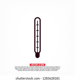 Medical thermometer  icon. Vector  Eps 10 