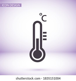 Medical thermometer  icon. Vector  Eps 10 . Lorem Ipsum Flat Design 