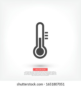 Medical thermometer icon. Vector Eps10 . thermometer shows temperature Flat Design