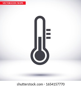 Medical thermometer icon. Vector Eps10 . thermometer shows temperature Flat Design